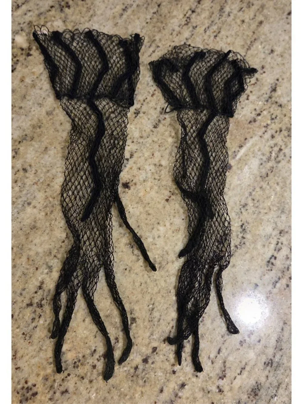 Vintage Womens Size L/XL Black Net Formal 12